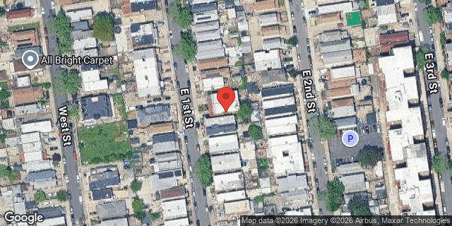 Aerial map of 2345 EAST 1 STREET, Brooklyn
