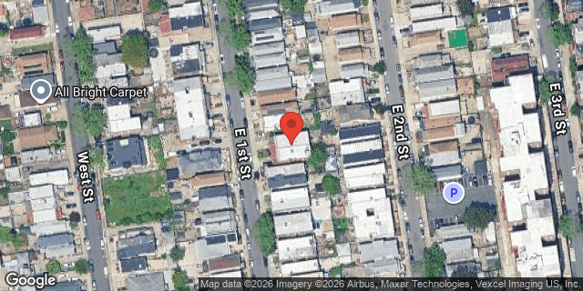 Aerial map of 2343 EAST 1 STREET, Brooklyn