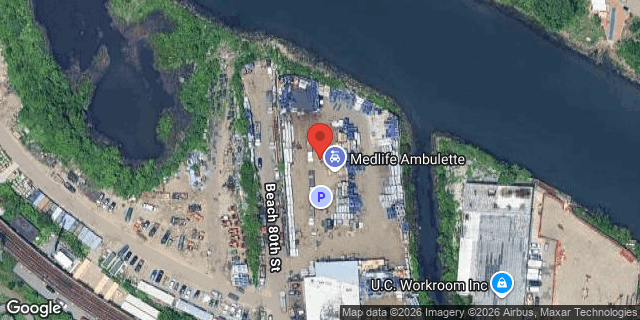 Aerial map of 366 BEACH 80 STREET, Queens
