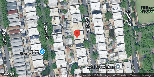 Aerial map of 2452 EAST 23 STREET, Brooklyn