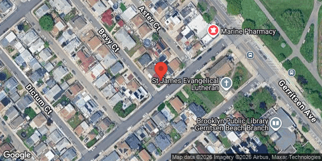 Aerial map of 2 BEVY COURT, Brooklyn