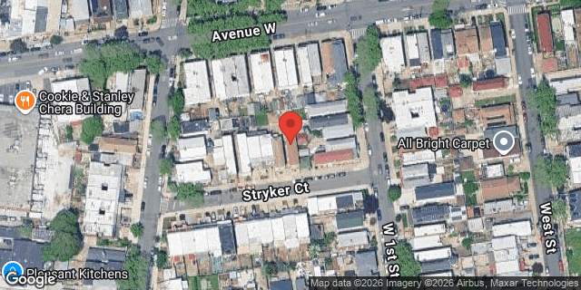 Aerial map of 27 STRYKER COURT, Brooklyn