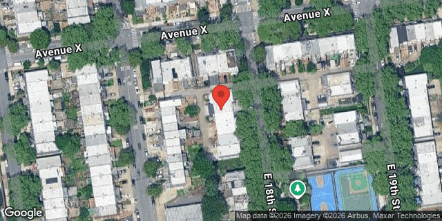 Aerial map of 2418 EAST 18 STREET, Brooklyn
