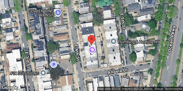 Aerial map of 2377 EAST 4 STREET, Brooklyn