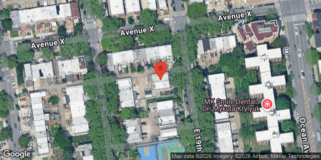 Aerial map of 2414 EAST 19 STREET, Brooklyn