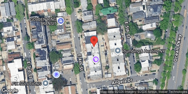 Aerial map of 2373 EAST 4 STREET, Brooklyn