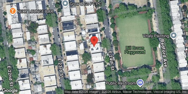 Aerial map of 2434 EAST 24 STREET, Brooklyn