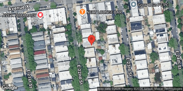 Aerial map of 2425 EAST 22 STREET, Brooklyn