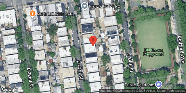 Aerial map of 2429 EAST 23 STREET, Brooklyn