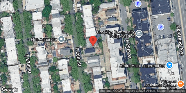 Aerial map of 2435 EAST 28 STREET, Brooklyn