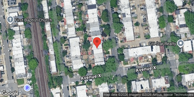 Aerial map of 2374 EAST 17 STREET, Brooklyn