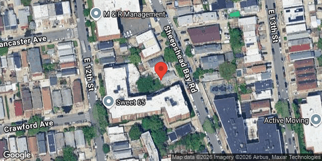 Aerial map of 1104 SHEEPSHEAD BAY ROAD, Brooklyn