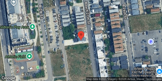 Aerial map of 145 BEACH 27 STREET, Queens