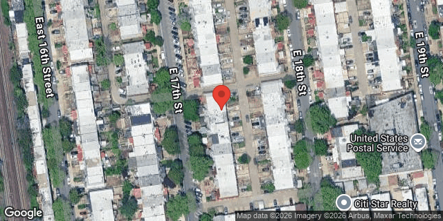 Aerial map of 2349 EAST 17 STREET, Brooklyn