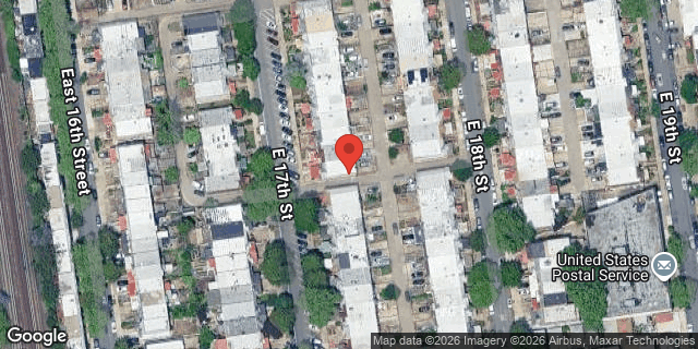 Aerial map of 2341 EAST 17 STREET, Brooklyn