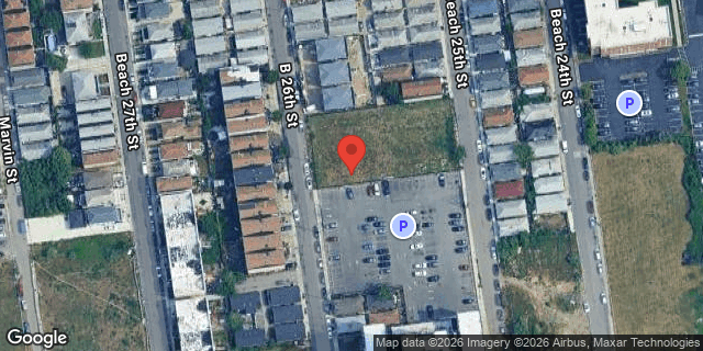 Aerial map of BEACH 26TH STREET, Queens