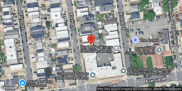 Aerial map of 2289 EAST 2 STREET, Brooklyn