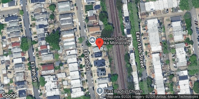Aerial map of 2327 EAST 15 STREET, Brooklyn
