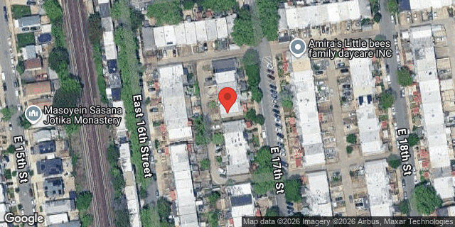 Aerial map of 2326 EAST 17 STREET, Brooklyn