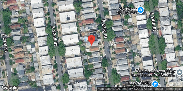 Aerial map of 2352 EAST 23 STREET, Brooklyn