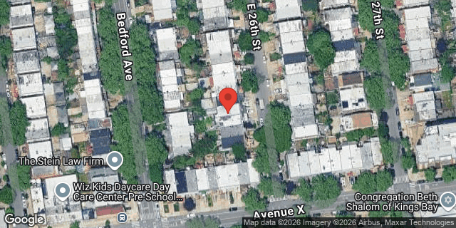 Aerial map of 2364 EAST 26 STREET, Brooklyn