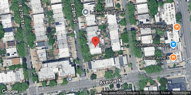 Aerial map of 2367 EAST 28 STREET, Brooklyn