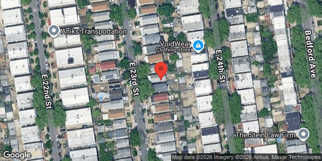 Aerial map of 2343 EAST 23 STREET, Brooklyn