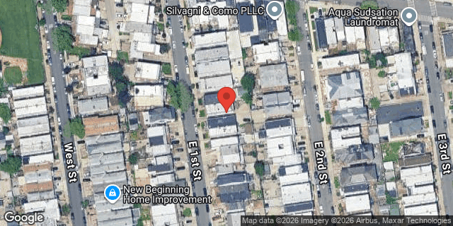 Aerial map of 2241 EAST 1 STREET, Brooklyn