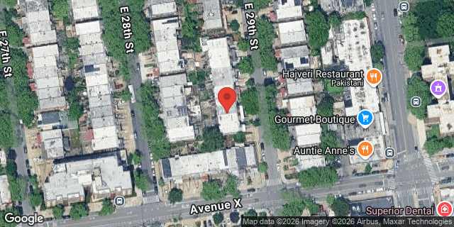 Aerial map of 2366 EAST 29 STREET, Brooklyn