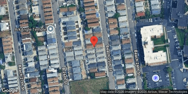 Aerial map of 177 BEACH 25 STREET, Queens