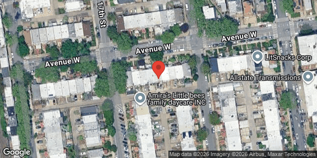 Aerial map of 1712 AVENUE W, Brooklyn