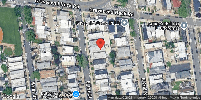 Aerial map of 2231 EAST 1 STREET, Brooklyn