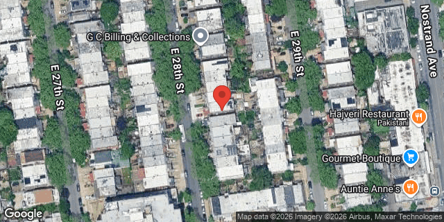 Aerial map of 2353 EAST 28 STREET, Brooklyn