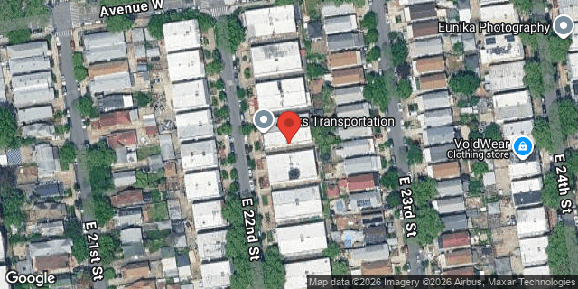 Aerial map of 2325 EAST 22 STREET, Brooklyn