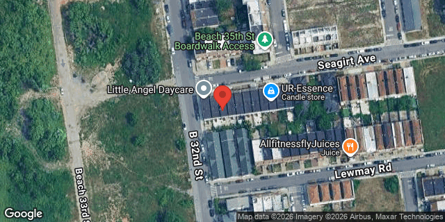 Aerial map of 31-13 SEAGIRT AVENUE, Queens