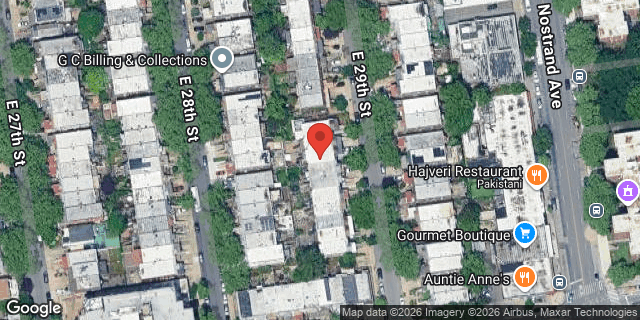 Aerial map of 2354 EAST 29 STREET, Brooklyn