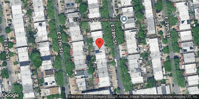Aerial map of 2348 EAST 28 STREET, Brooklyn