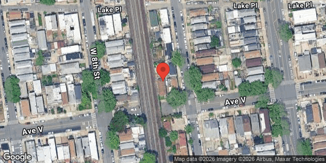 Aerial map of 155 AVENUE V, Brooklyn