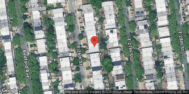 Aerial map of 2337 EAST 26 STREET, Brooklyn