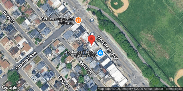 Aerial map of 2618 GERRITSEN AVENUE, Brooklyn