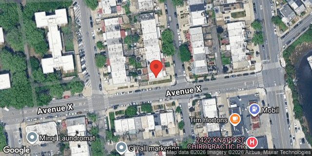 Aerial map of 2384 BRIGHAM STREET, Brooklyn