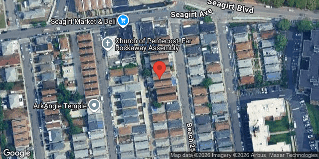 Aerial map of 189A BEACH 25 STREET, Queens