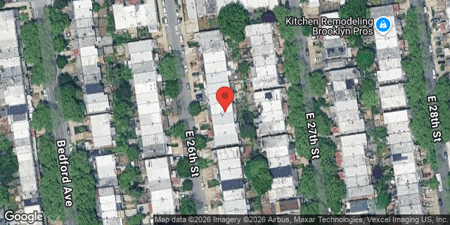 Aerial map of 2333 EAST 26 STREET, Brooklyn