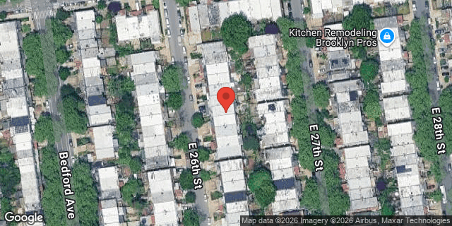 Aerial map of 2329 EAST 26 STREET, Brooklyn