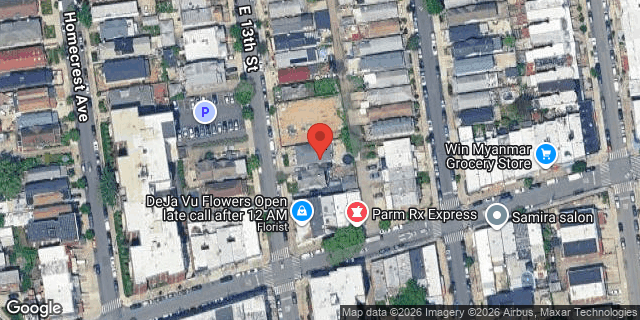 Aerial map of 2267 EAST 13 STREET, Brooklyn