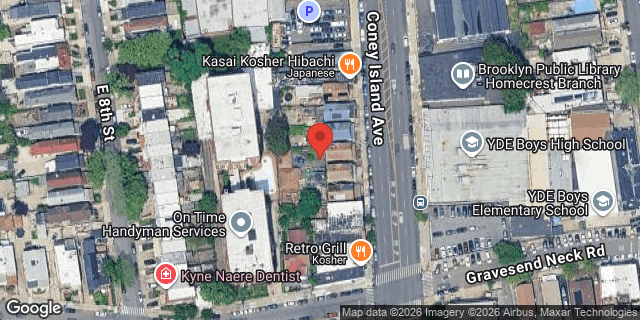 Aerial map of 2538 CONEY ISLAND AVENUE, Brooklyn