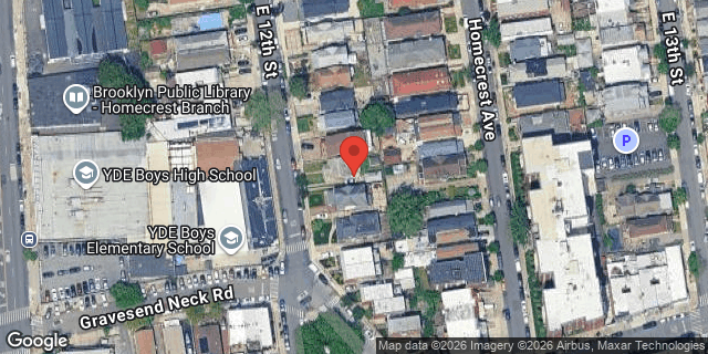 Aerial map of 2255 EAST 12 STREET, Brooklyn