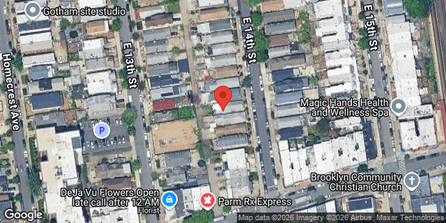 Aerial map of 2248 EAST 14 STREET, Brooklyn