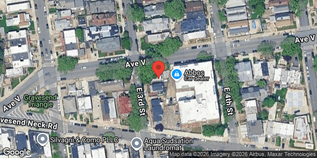 Aerial map of 2243 EAST 3 STREET, Brooklyn