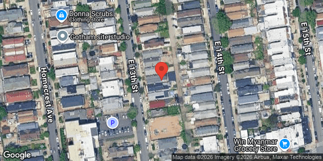 Aerial map of 2243 EAST 13 STREET, Brooklyn
